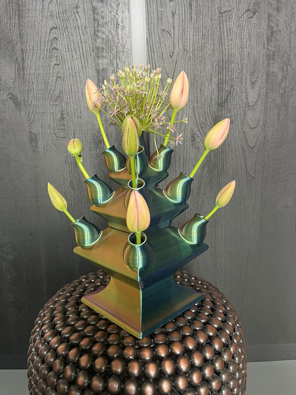 Tulpenvaas – Rood Blauw Geel