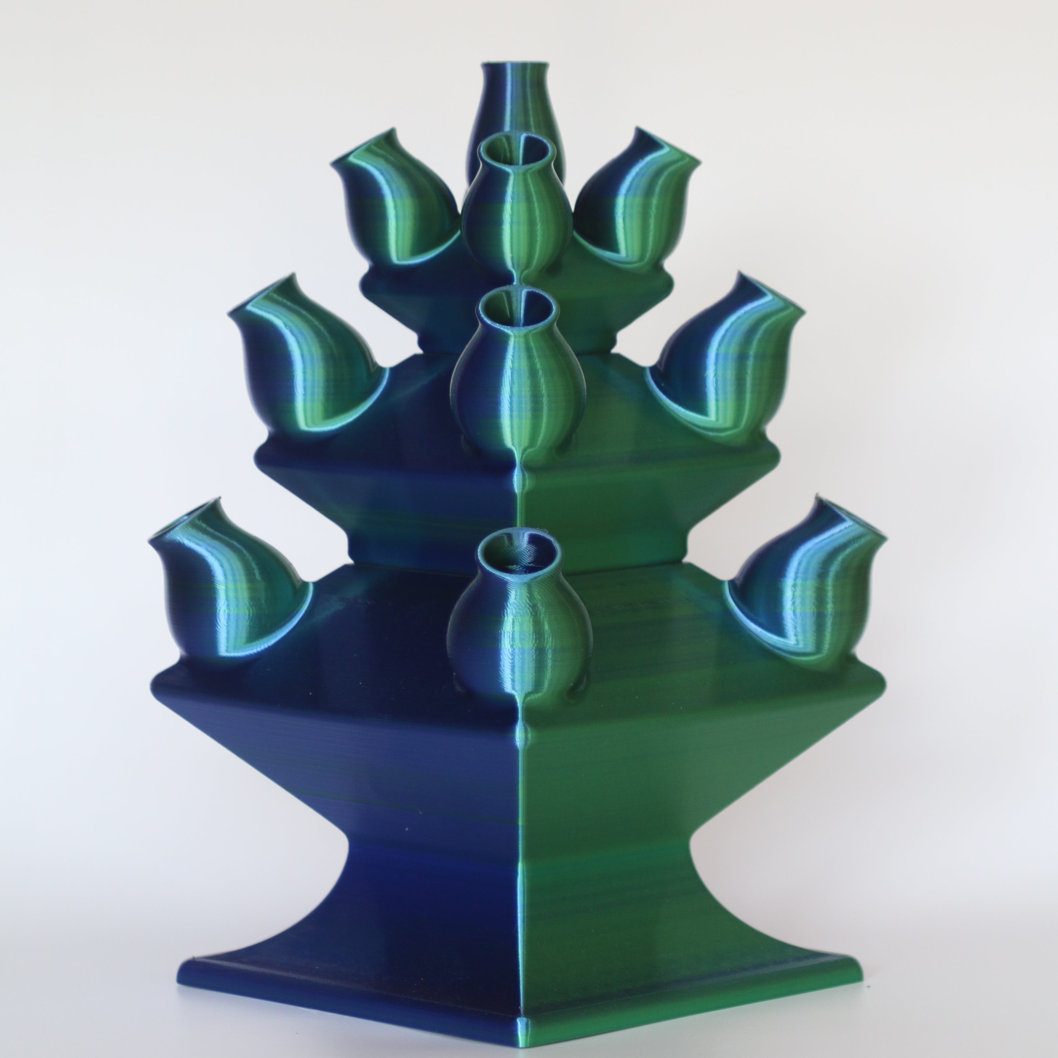 Tulpenvaas – Groen Blauw Rood