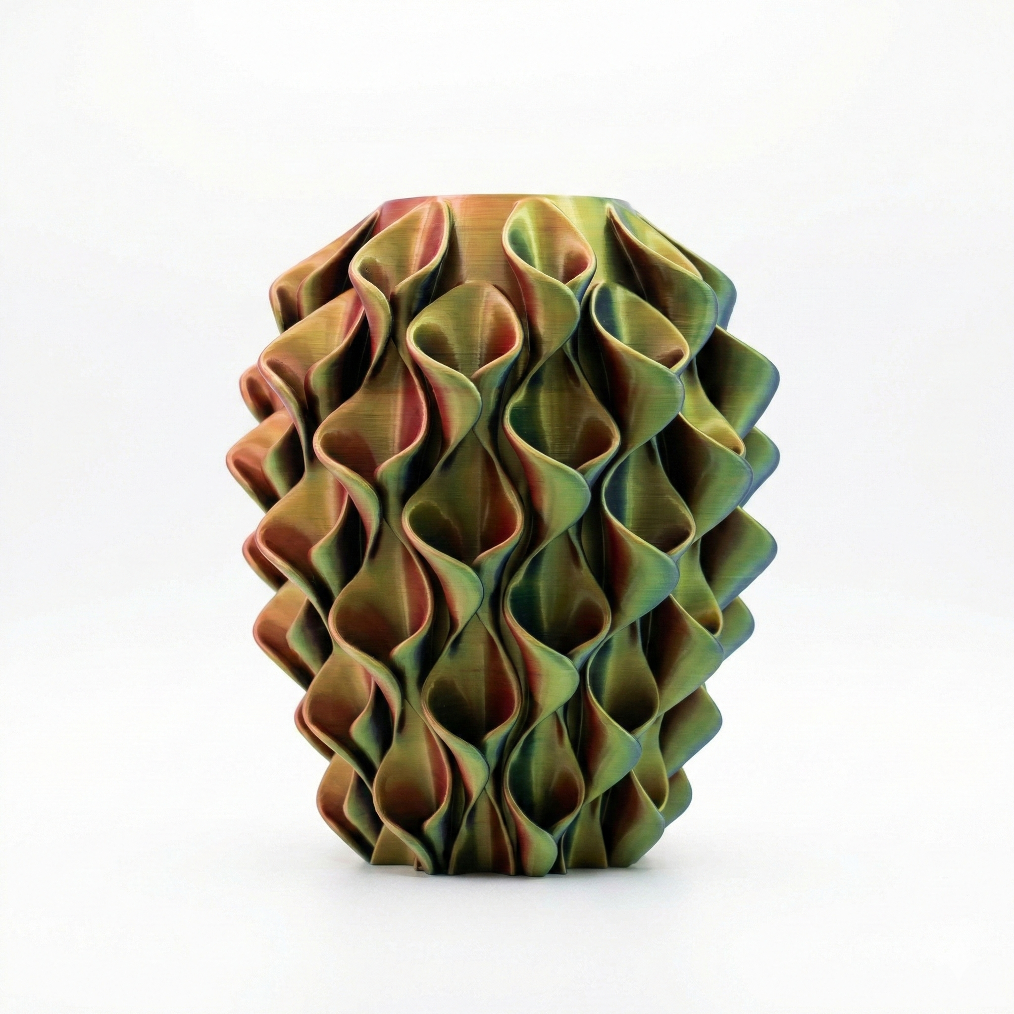 Coral vaas - Geel & Blauw & Rood