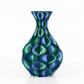 Schelp vaas Blauw Groen Rood
