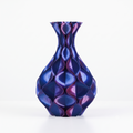 Schelp vaas Blauw Geel Rood