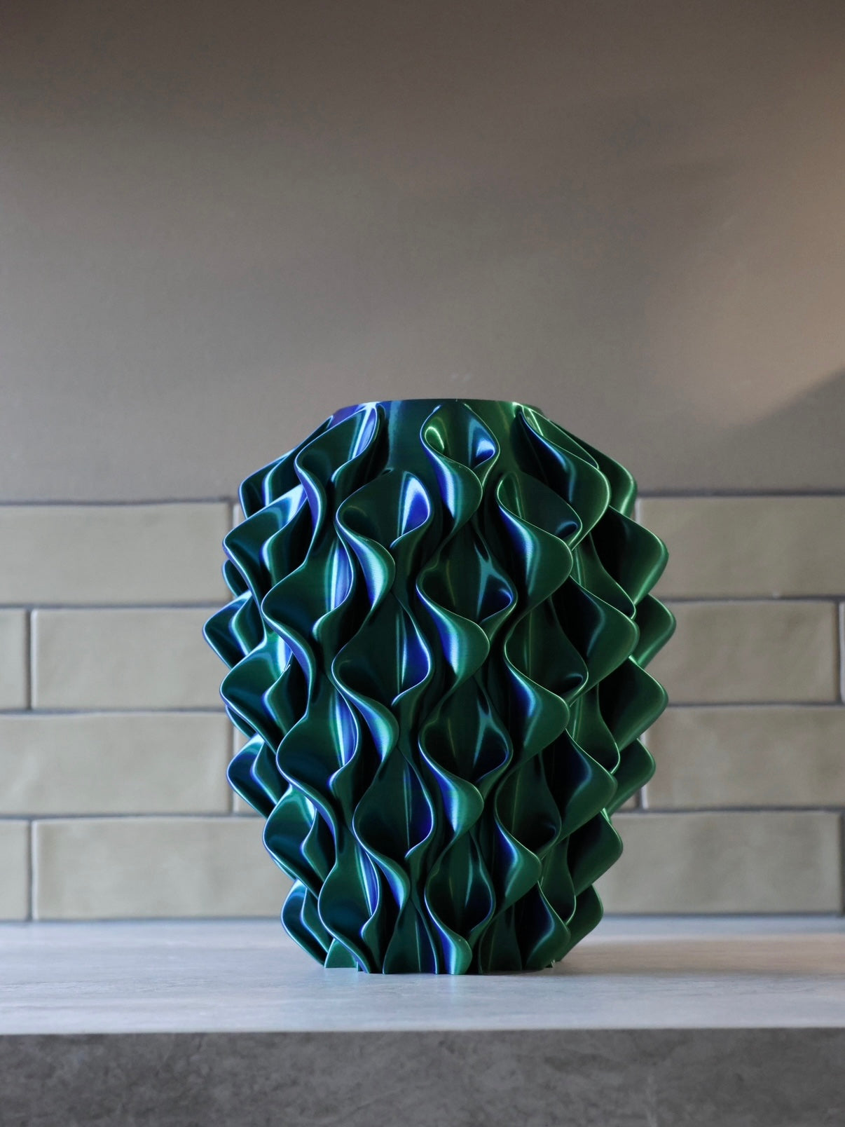 Coral vaas - Blauw & Groen & Rood