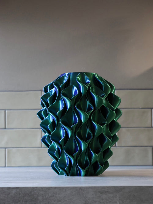 Coral vaas - Blauw & Groen & Rood